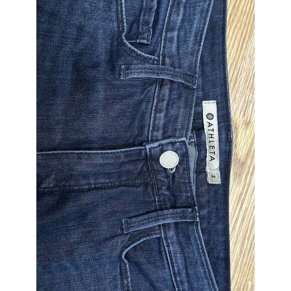 Athleta Skulptek Womens Slimming Stretch Skinny Jeans Sculpting Blue Size 2 - Picture 8 of 13
